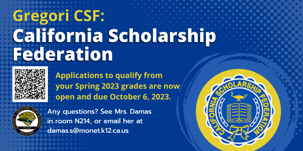 CSF Applications Due Oct. 6