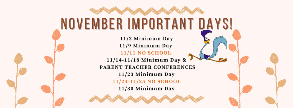 NOVEMBER DATES