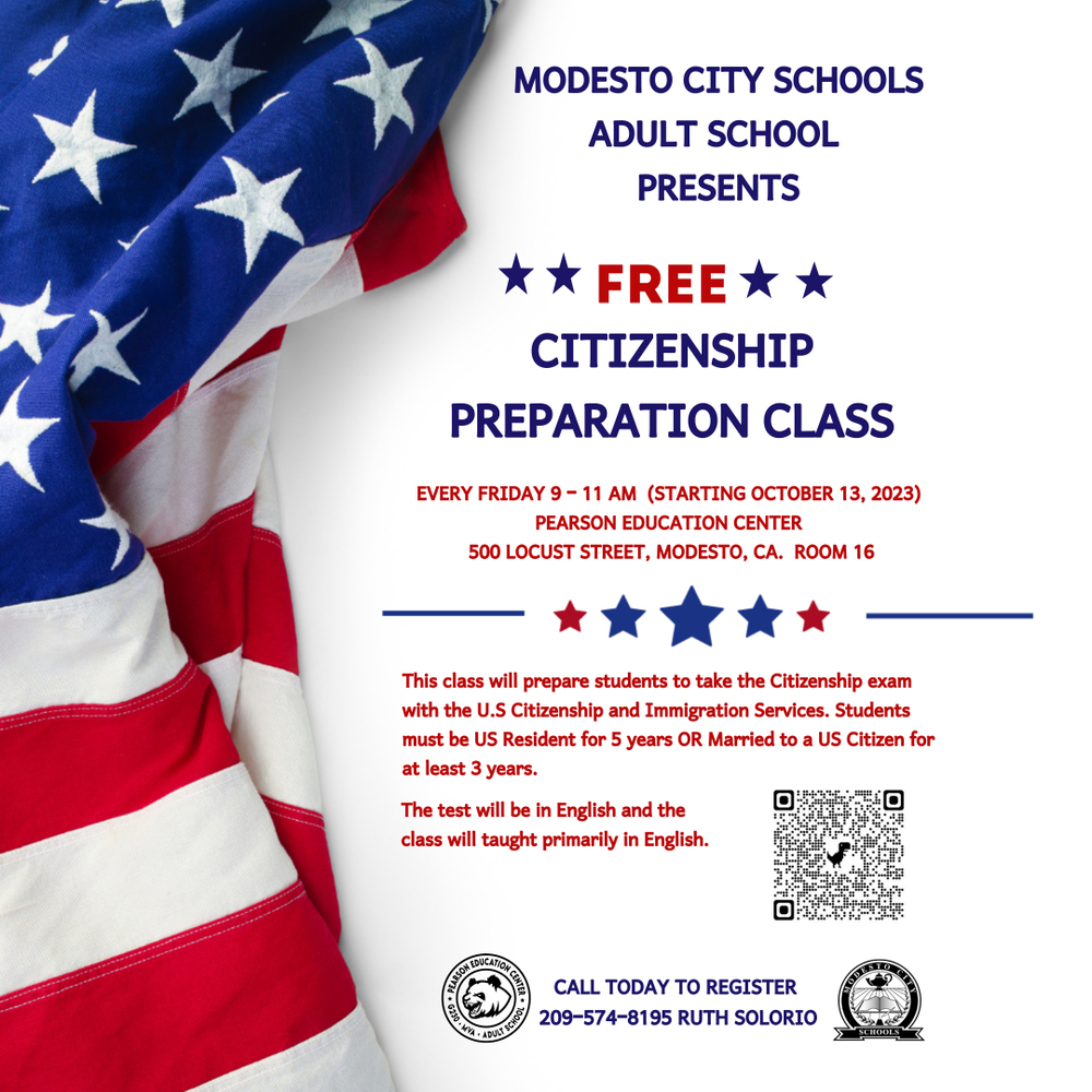 Free Citizenship Preparation Class