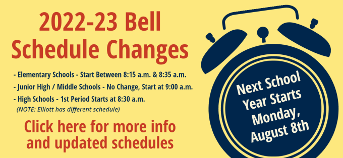 2022-23 Bell Schedule Changes