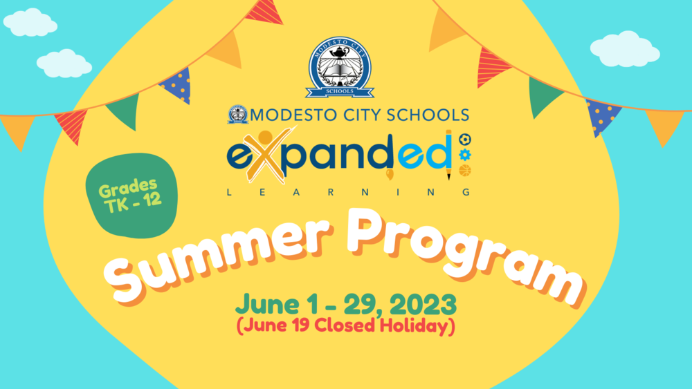 MCS Expanded Learning Summer Program June 1- June 29, 2023