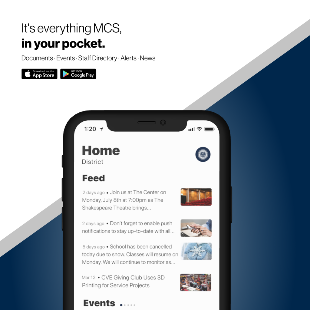 Marketing material for MCS mobile app