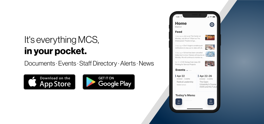Marketing material for MCS mobile app