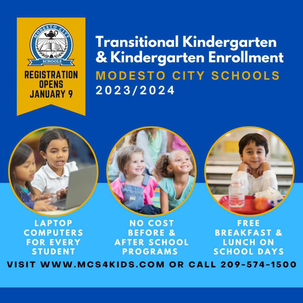 TK-Kinder Enrollment Registration Opens January 9th!